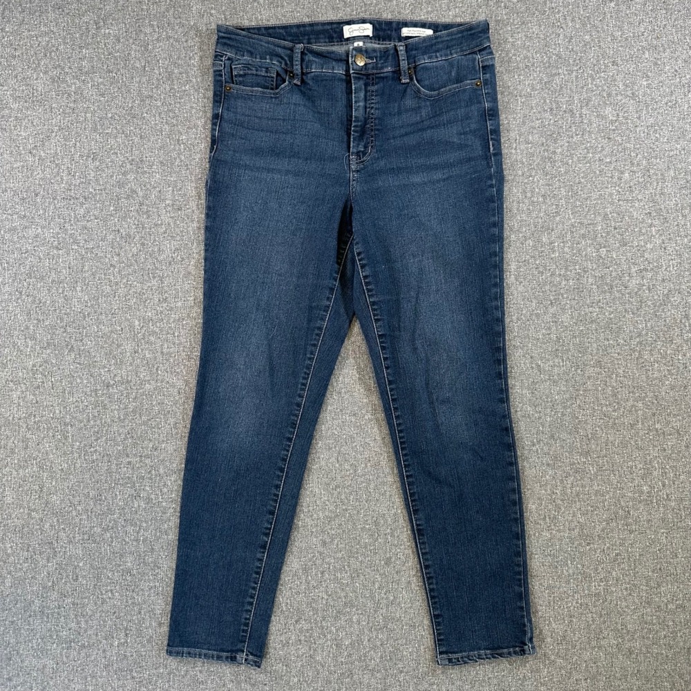 Jessica Simpson Jeans Womens 8 High-Rise Ankle Jean Blue Stretch Denim EXCELLENT